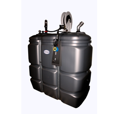 Cuve stockage 1500 L PEHD huile avec pompe 5:1 - RENSON