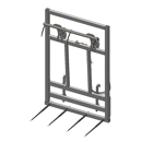 Pic bottes frontal Ø 45 x 12 mm pour type d'attelage JCB Q-FIT REG adaptable