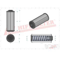Filtre hydraulique adaptable HIFI FILTER SH63356