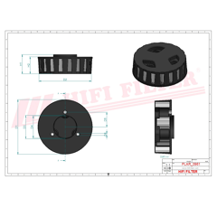 Filtre d'aération adaptable HIFI FILTER SAO7121