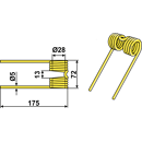 Dent de pick-up pour presse à balles JOHN DEERE CC25176 adaptable - BlackSteel©