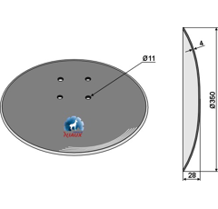 Disque lisse ∅350x4 pour déchaumeur EA 85 adaptable