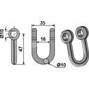Schäkel 47 x 35 für Mulcher AGRIA – Nachbau  