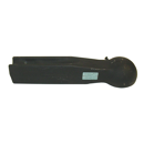 Kugelzugöse Kugel 80,zum Einschweissen,H-Schaft 80x65  437 mm, Schwarz     