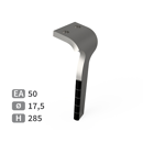 Dent de herse rotative Droite 5 plaquettes carbure MASCHIO GASPARDO M27100209 adaptable