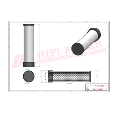 Filtre à air sécurité adaptable HIFI FILTER SA17498