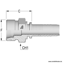 Pressnippel 25S M36x2,0 DN19ILM3625SAG Alfagomma