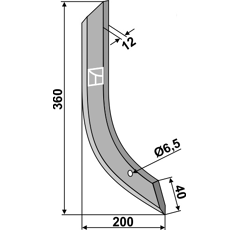 Soc pour semoir FIONA 3.137.285 adaptable - BlackSteel©