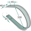 Racleur Ø 330 mm pour presses à balles DEUTZ-FAHR - TAARUP - VICON/PZ 16617875 adaptable