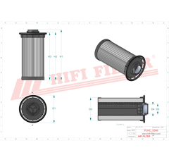 Filtre hydraulique adaptable HIFI FILTER SH74531