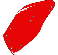 Streichblech-Hinterteil - links KK073281M Kverneland by Muzzi Industrie