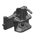 Zugmaul automatisch,W= 330 S32, Ø 38 mm CH-I, Schwarz, Scharmüller