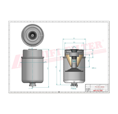 Filtro diesel HIFI FILTER SN70172 Adaptable