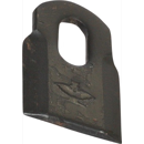 Couteau droit 81 x 40 mm pour broyeur AGRIMASTER 3005675 adaptable - BlackSteel©