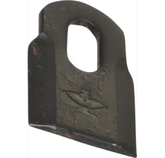 Couteau droit 81 x 40 mm pour broyeur AGRIMASTER 3005675 adaptable - BlackSteel©