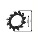 Couronne dentée lourde Ø 63,5 mm adaptable