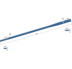 Blattfeder Farmer für Schleppschuh,Bomech 11419 Bomech Nachbau