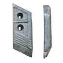 Pointe décalée Droite avec plaquettes carbure et rechargement GRÉGOIRE BESSON 173341 adaptable