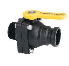 Vanne polypropylène 2 voies Ø 63 mm - BANJO