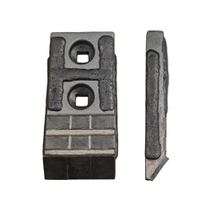 Pointe de décompacteur avec plaquettes carbure, plaquettes arrière et rechargement GRÉGOIRE BESSON M320126 adaptable