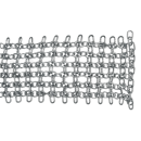 Natte en maillons de chaîne 5000 x 250 mm pour broyeur adaptable