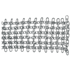 Natte en maillons de chaîne 2000 x 250 mm pour broyeur adaptable