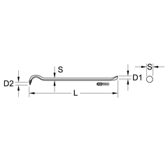 Pince à décoffrer 6 pans 1000 mm - KS TOOLS