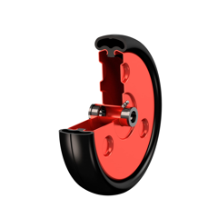 Roue avec bagues nylon pour semoir KUHN 280 x 65 mm adaptable