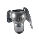 Raccord mâle 120 mm avec filetage mâle galva ROTO