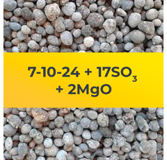 7-10-24 + 17SO3 + 2MgO - Fertilizante Granulado
