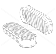 Filtre à air sécurité adaptable HIFI FILTER SA160167