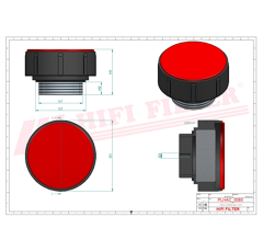 Filtre aeration complet adaptable HIFI FILTER FS438
