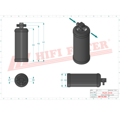 Deshydrateur Climatisation adaptable HIFI FILTER DYH60008