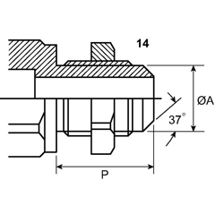 Coupleur rapide 1/2" pour tracteur CASE IH 5152194 adaptable