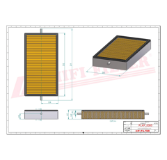 Filtre à air adaptable HIFI FILTER SC90093