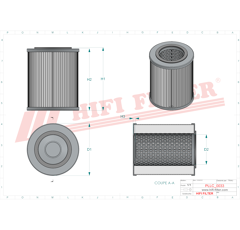 Filtre hydraulique adaptable HIFI FILTER SO8117