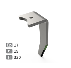 Dent de herse Droite plaquettes carbure, fixation rapide fuyante AMAZONE 6574300 adaptable