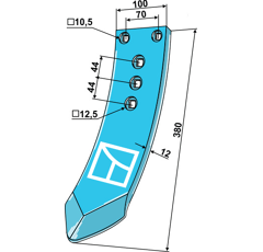 Vorschar für Flügelschar - GG-210 6344.33.09 | Rabe - Nachbau