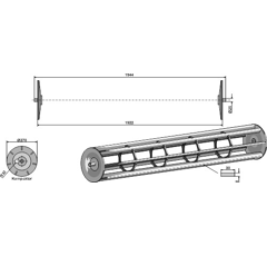 Rouleau à cage pour rouleau LEMKEN 4230851 adaptable - BlackSteel©