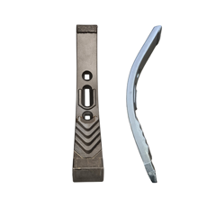 Soc de cultivateur carbure, plaquette carbure arrière, plaquettes latérales, renfort acier et rechargement VÄDERSTAD adaptable