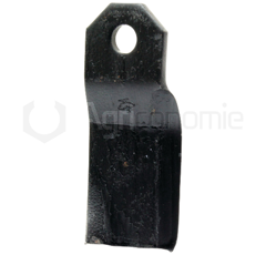 Couteau torsadé gauche pour broyeur 220 x 80 mm RÖLL 690609 adaptable