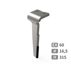 Dent de herse rotative Gauche plaquettes carbure HOWARD 185505V adaptable