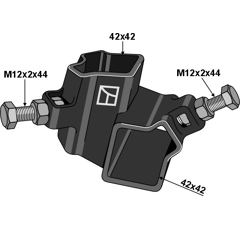 Connecteur droit pour bineuse KULT KRESS K.FH 110R adaptable - BlackSteel©
