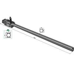 Extensión de soporte de herramientas ACD 1600 mm adaptable