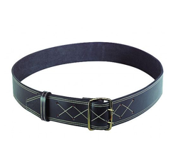 Collier cuir noir 27mm x 55 cm- KAMER