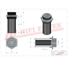 Filtre hydraulique adaptable HIFI FILTER SH77943