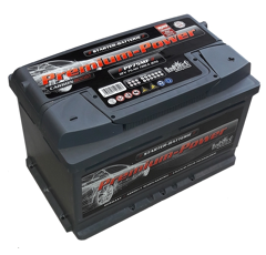 Starterbatterie 12 V 75 AH gefüllt Premium-Power PP75MF Intact