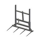 Pic bottes frontal Ø 45 mm pour type d'attelage QUICKE AM adaptable