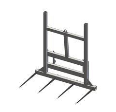Pic bottes frontal Ø 45 mm pour type d'attelage QUICKE AM adaptable