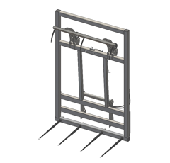 Pic bottes frontal 2000 mmpour type d'attelage BOBCAT adaptable